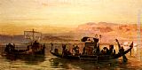 Cleopatra Canvas Paintings - Cleopatra's Barge